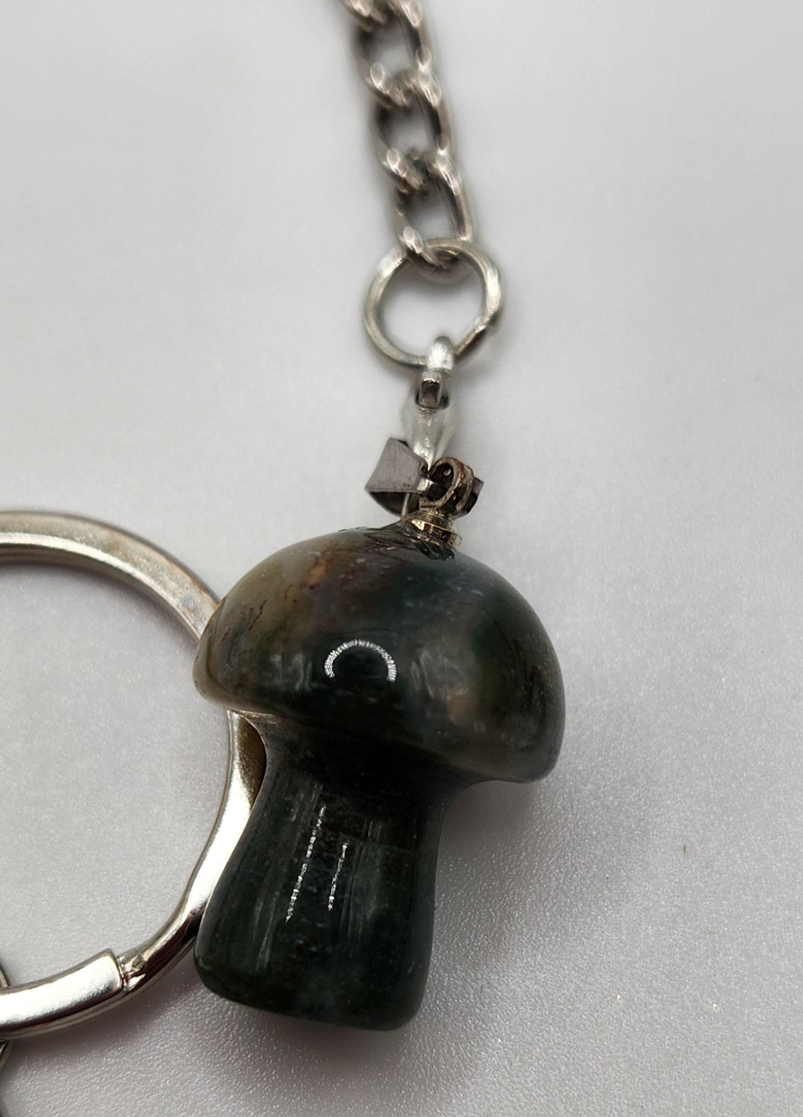 Natural Crystal Mini Mushroom keyring - Wiggle & Ding