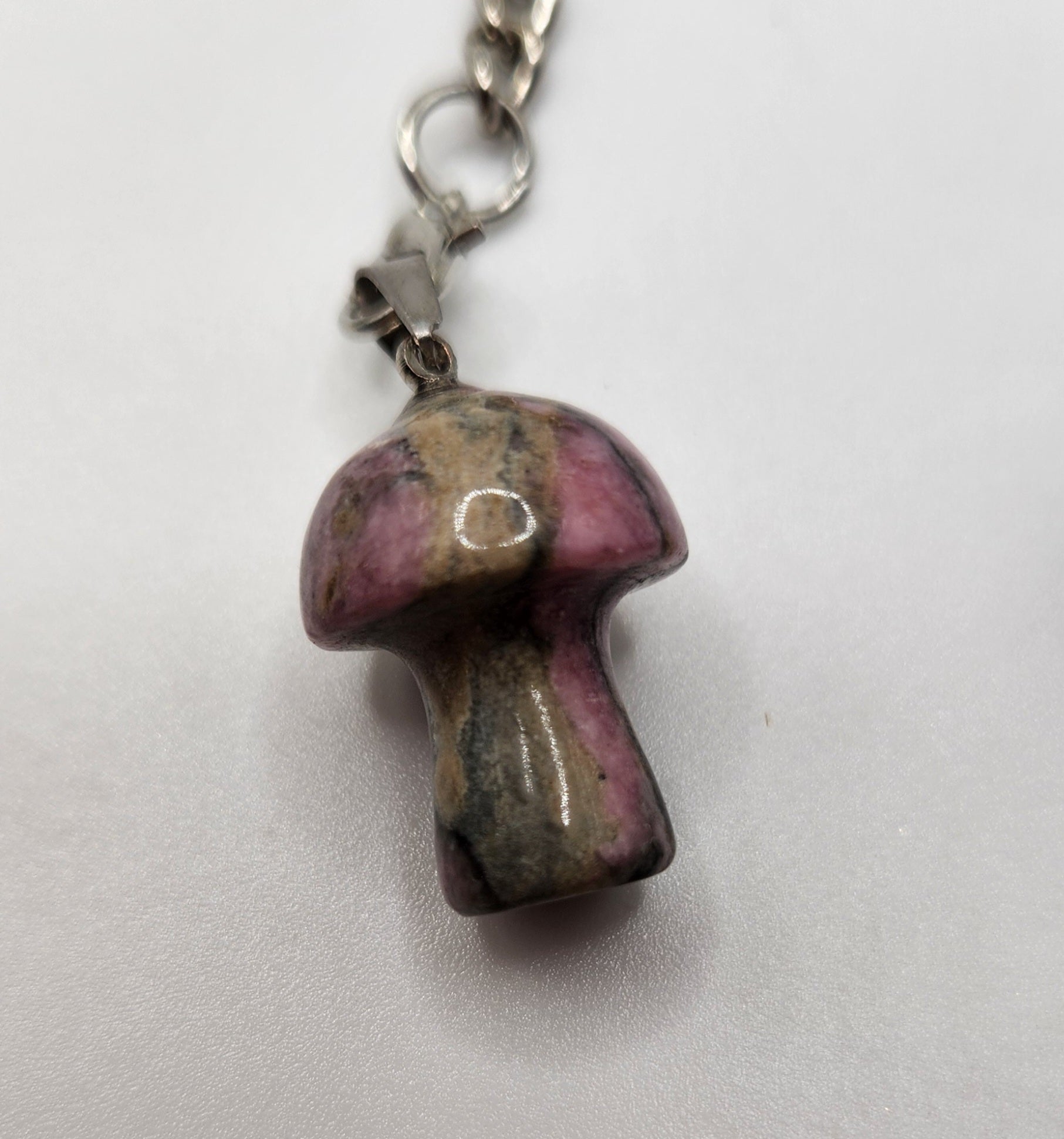 Natural Crystal Mini Mushroom keyring - Wiggle & Ding