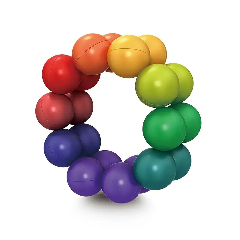 Rainbow Ball Educational Sensory Toy - Wiggle & Ding