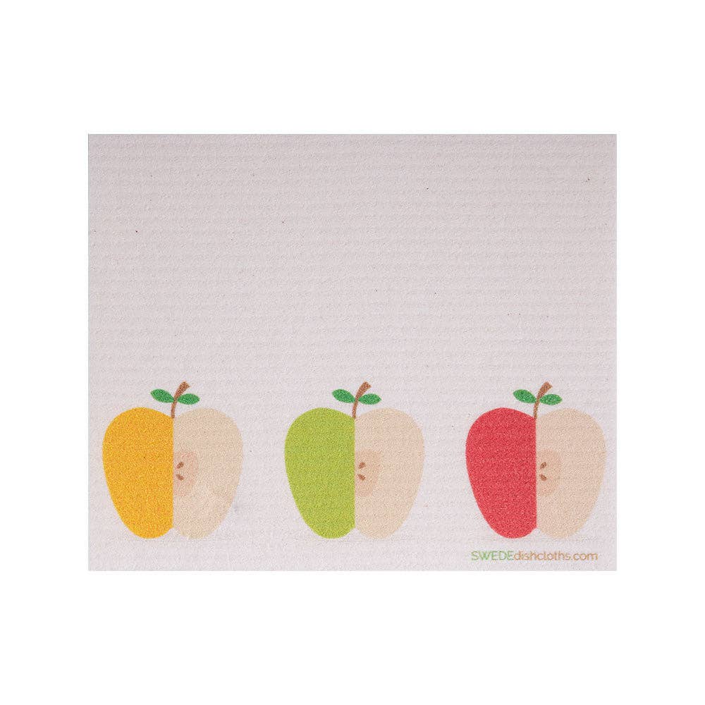 Swedish Dishcloth Three Apples - Wiggle & Ding