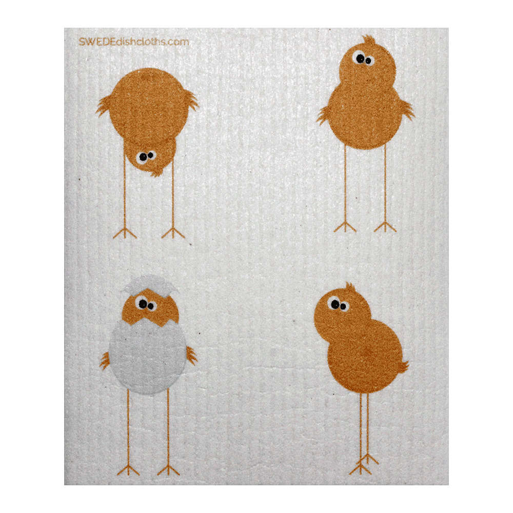 Swedish Dishcloth Funny Chickens - Wiggle & Ding