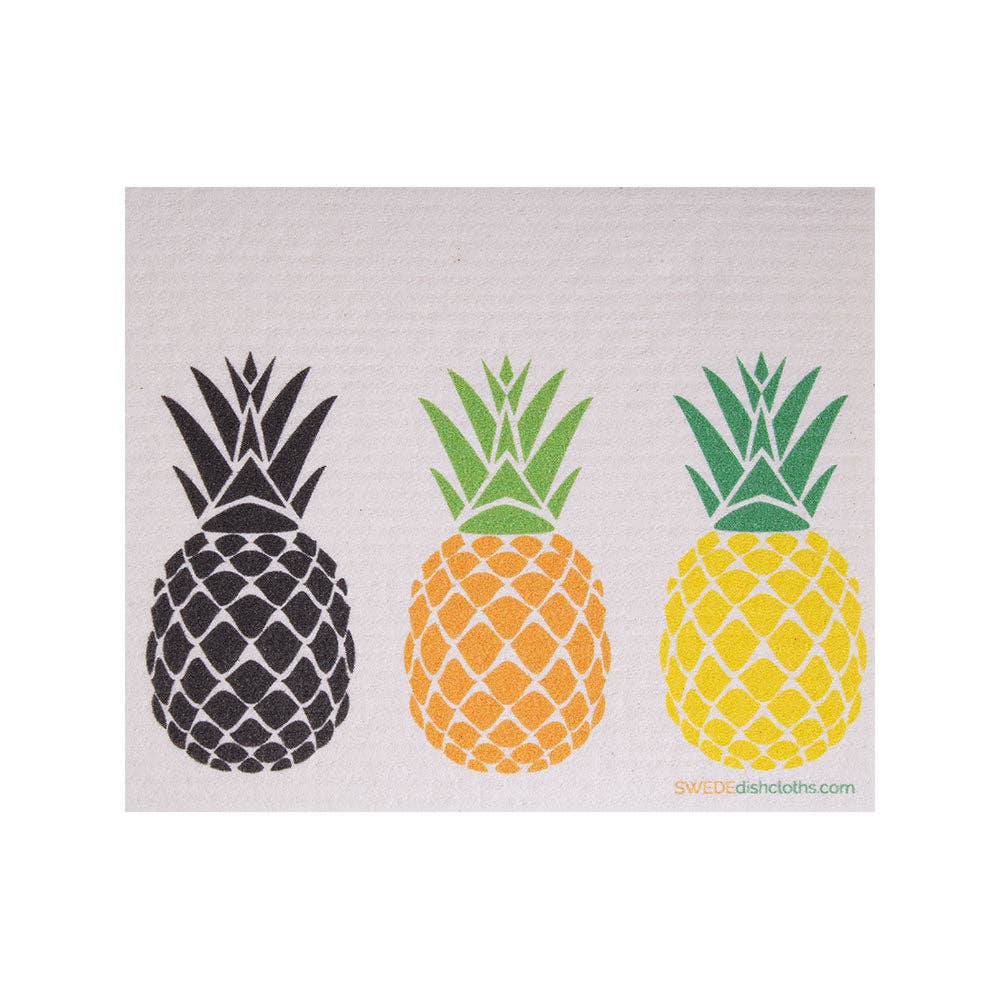 Swedish Dishcloth Three Pineapples - Wiggle & Ding