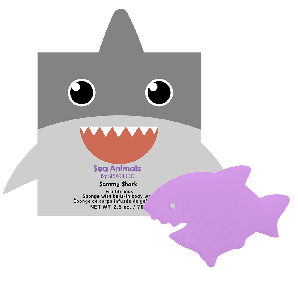 Sammy Shark Sea Animals Sponge - Wiggle & Ding
