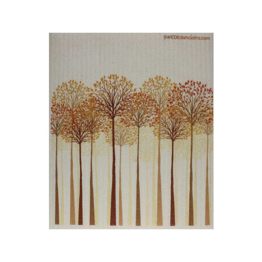 Swedish Dishcloth Tall Autumn Trees - Wiggle & Ding