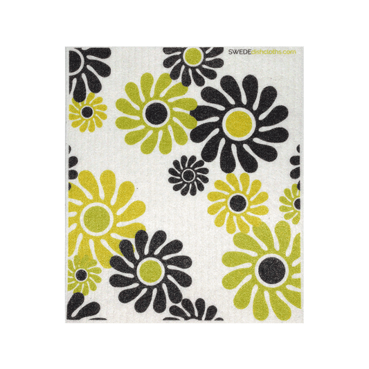 Swedish Dishcloth Modern Flowers - Wiggle & Ding