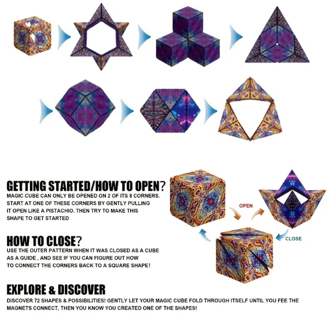 Magnetic Magic Cube - Wiggle & Ding