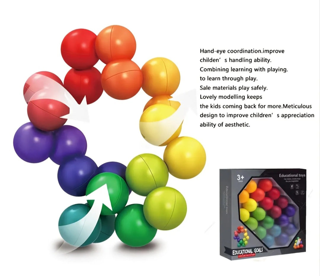 Decompression Flexible Ball Puzzle Sensory - Wiggle & Ding