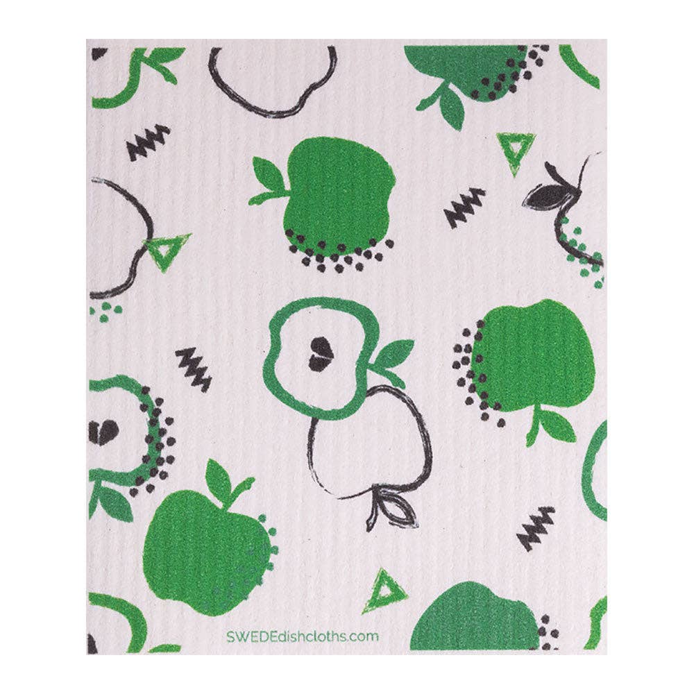 Swedish Dishcloth Green Apples - Wiggle & Ding