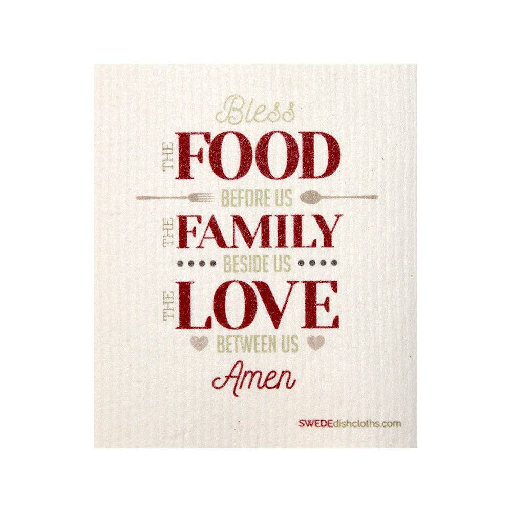 Swedish Dishcloth Food Family Love - Wiggle & Ding