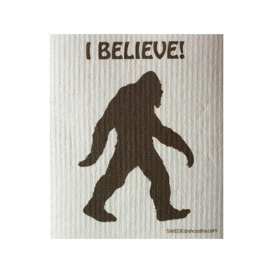 Swedish Dishcloth I Believe Bigfoot - Wiggle & Ding